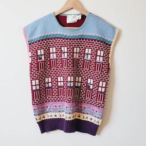 Susan bristol apartment pattern knit sweater vest